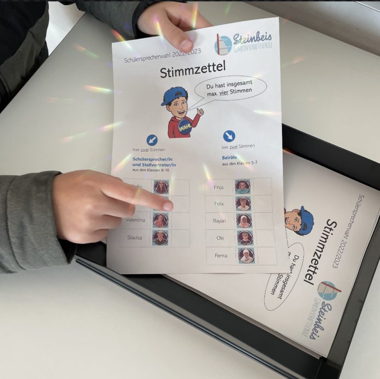 Schülersprecherwahl 2022 – Steinbeis Gemeinschaftschule Ilsfeld